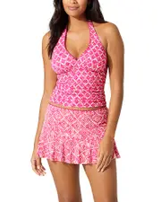 Tommy Bahama Island Cays Shell Halter Tankini Top