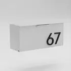14 Gauge Steel Short Stack Wall Mounted Residential Mailbox 2 Keyholed Brackets