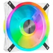 Corsair QL140 RGB White ICUE 140mm RGB LED PWM Fan 26dBA 50.2 CFM Single Pack