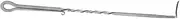 UPKOCH Stainless Steel BBQ Food Flipper Pigtail Meat Hook Turner Heat-Resistant Handle for Camping Outdoor Cooking Flipping Grilling Accessories 40cm