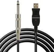 TAVICE 3M Guitar Bass Cable ? 1/4'' to USB Instrument Adapter for Recording & Playback