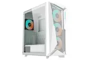 Gigabyte C301 RGB Tempered Glass E-ATX White Mid Tower Gaming Chassis 2x3.5' 2x2.5' 2xUSB3.0 Detachable Dust Filter Liquid Cooling PSU Standard ATX GB-C301GW