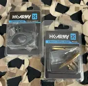 NEW HK Army Action Sports Goggle/Barrel Camera Mount Package-2 Mounts-Pew/Gold
