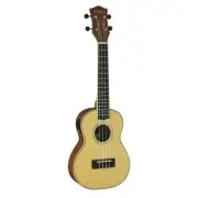 Tiki '6 Series' Spruce Solid Top Electric Concert Ukulele with Hard Case (Natura