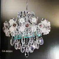 在飛比找蝦皮購物優惠-水晶燈系列吊燈燈具   進口水晶珠    造型花朵玻璃