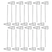 20pcs Grilling Skewers Reusable Metal Skewer Sticks Triangular Barbecue Skewers