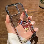 卡通搞笑男孩矽膠套兼容 IPHONE 14 11 13 12 PRO XS MAX XR X 8 7 6S PLUS 軟