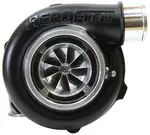 Aeroflow Boosted 5855 1.01 Vband FlangEV-Band Outlet GTX3076 Black - AF8005-3034BLK