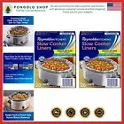BPA-Free Slow Cooker Liners for 3-8 Quart Cookers - Easy Cleanup, Pack of 2