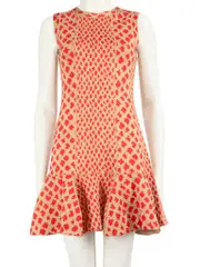 Abstract Pattern Mini Sleeveless Dress