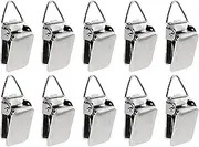 Hanging Clips Pack of 10 Triangle Back Medium Power for Tapestry Small Rugs,Towel, Shawl and Paintings by Wise Linkers …