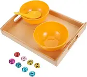 KONTONTY 1 Set Creative Scooping Bell Educational Kitchen Utensils for Safe Smooth Surface Enhances Hand Eye Coordination for Kindergarten Learning Activities Random Color