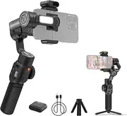 ZHIYUN Smooth 5S AI Combo Handheld 3-Axis Gimbal Stabilizer for Phone Vlog Gimbal -Shake Al Tracking Gesture Control Built-in Fill Light with Tripod Max. 300g Payload Replacement for