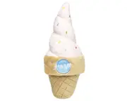 Soft Serve Ice Cream Large Soft Plush Dog Toy - 21cm (FuzzYard)