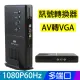 【易控王】訊號轉換器 AV轉VGA 色差轉VGA 1080P/HD GAME BOX(50-506-04)