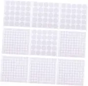 JEWEDECO Double Sided Adhesive Dots 20 Sheets Circular Mounts for Craft Decoration