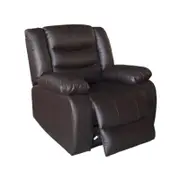 Single Seater Recliner Sofa Chair In Faux Leather Lounge Couch Armchair in Brown