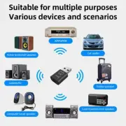 Car Bluetooth Receiver Bluetooth 5.0 Auto Audio Receiver USB AUX Adap D1P2