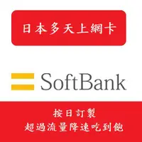 在飛比找蝦皮購物優惠-日本 softbank 上網卡