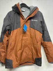 Columbia Mens Brown Bugaboo II Fleece Interchange Jacket Size Small #D1A