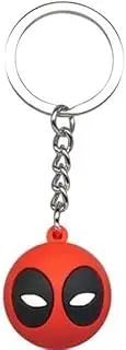 [Marvel] Deadpool Icon Ball Key Chain, Red, White, and Black, Small