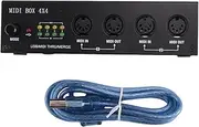domoi MIDI Box Musical Instruments USB MIDI Interface Merge Thru Box 64 MIDI Channels