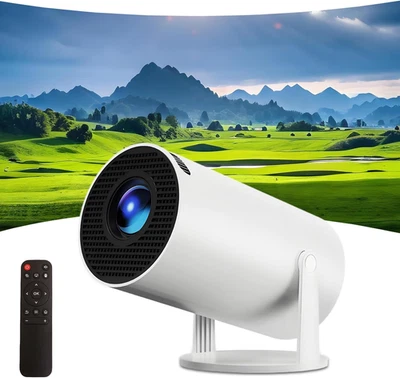 Mini Projector Full HD 1080P, Portable Projector with Dual Band Wi-Fi6+Bt5.0,...