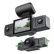 3 Channel Dash Cam Black Box 3 Cameras Car Video Recorder Three Lens Car Camera