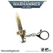 Warhammer 40k Custodes Sword Car Key Chain Ring Keyring Keychains