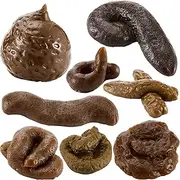 Boao 8 Pieces Fake Poop Realistic Fake Turd Novelty Floating Fake Poop Toys for April Fools' Day Prank, 8 Different Shapes (Disgusting Shape)