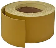 Gritly - 400 Grit PSA Gold Longboard Sandpaper Roll 25 Yard Long, 2-3/4" Wide - Adhesive Backed Sandpaper Roll for Woodworking, Automotive, Hand Sanding Blocks