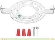 uxcell 145mm (5.7") Universal Light Fixture Mounting Bracket Kit, Light Crossbar Round Ceiling Plate with Screw for Wall Light Ceiling Light Pendant Chandelier