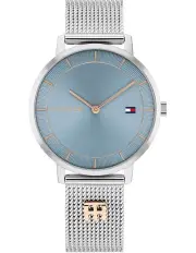 [Tommy Hilfiger] Tea Stainless Steel & Ionic Plated Carnation Gold Steel Watch in Blue