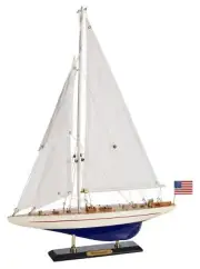 SAILINGSTORY Wooden Sailboat Model Ship Sailboat Decor Yacht Enterprise 1/100...