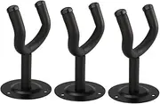 Homoyoyo 3pcs Violin Wall Mount Hanger - Wooden Violin Bracket Holder - Wall Mounted Instrument Hooks for Space Saving Storage and Display of Violins and Ukuleles