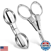 BOHUIZ 2Pcs Metal Folding Scissors, Portable Safety Small Travel Scissors Ret