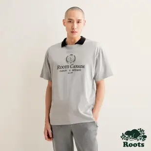 【Roots】Roots 男女共款- ESSENTIAL落肩短袖T恤(灰色)