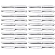 Victorinox Steak and Tomato Knife 11cm Wavy Edge Set of 20 White