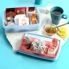 Tupperware Hobby Organiser x 1 - Ice Cube Blue & Guava Stow n Go NEW