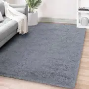 Large 8x10 Grey Area Rugs for Living Room, Fluffy Shag Carpet for Bedroom,