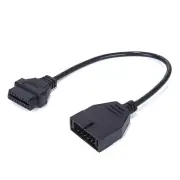 1 PC Car OBD1 12 Pin to OBD2 16 Pin Connector, Scanner Diagnostic Tool Waterp...