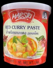 MAESRI Red Curry Paste 1 kg, Premium Quality, For Authentic Thai Cuisine.