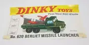 Dinky Toys 620, Berliet Missile Launcher shop Display Sign, Excellent Nr Mint.