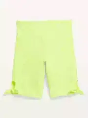 NWT Old Navy Girls Go-Dry Powersoft Athletic Shorts neon yellow XL 14-16