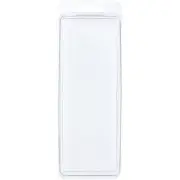 Collecting Warehouse Clear Plastic Clamshell Container, 6.125"H x 2"W x 1.25"D