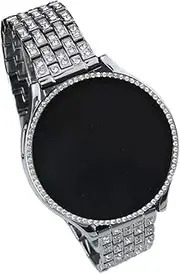 [EWDUDKSNKK] Metal Strap + Case For Samsung Galaxy Watch 4 5 6 40mm 44mm Band Woman Stainless Steel Diamond Bracelet And Cover Accessorie Watch Band