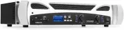 Vonyx VPA600 2 Channel Power Amplifier DJ PA Stereo Amp Bluetooth MP3 2U 19 Inch
