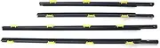 HUVNEXA Window Door Seals 4PCS Car Outer Door Window Rubber Weatherstrip for CR-V 2002 2003 2004 2005 2006 Waterproof Pressure Sealing Strip Car Accessories Car Door Seal Strip