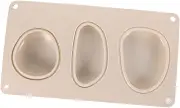 DOITOOL 1pc Soap Mold Muffin Tin Polymer Clay Cutters Pebble Oval Art Concrete Molds Cylinder Plaster Round Candlestick Mold Ice Cube Mold Electric Spinner Silver Clay Base Silica