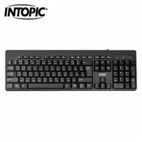 在飛比找PChome24h購物優惠-【INTOPIC 廣鼎】KBD-80 USB標準鍵盤